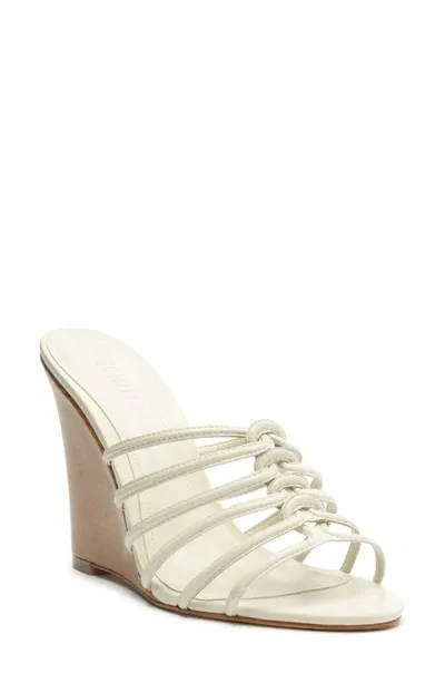 Schutz Octavia Wedge Sandal In White