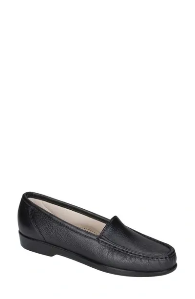 Sas Simplify Nubuck Leather Loafer In Blue