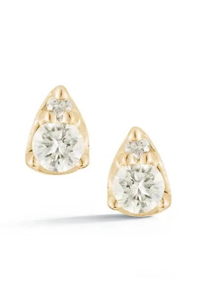 Dana Rebecca Designs Sophia Ryan Diamond Teardrop Stud Earrings In Yellow Gold