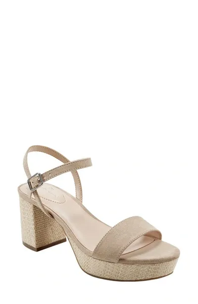 Bandolino Pennie Block Heel Sandal In Beige