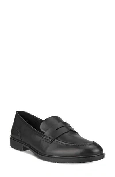 Ecco Penny Loafer In Black