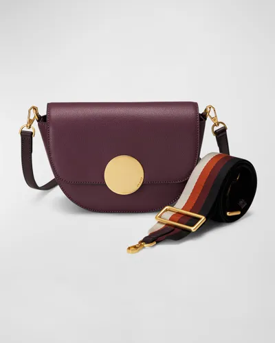 Oryany Lottie Saddle Leather Crossbody Bag In Brown