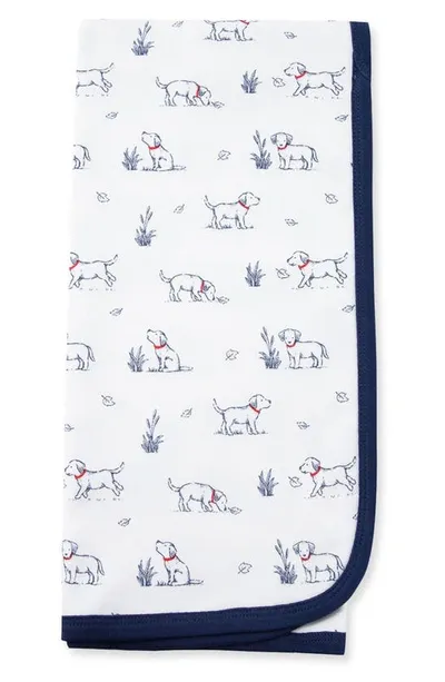 Little Me Babies' Puppy Walk Blanket In Blue