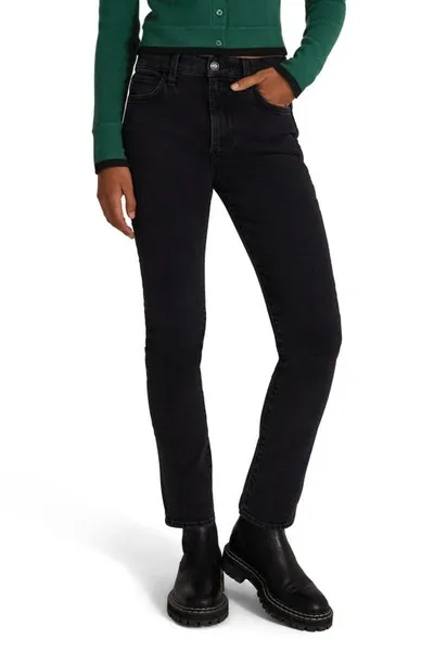 Favorite Daughter The Erin High Waist Slim Straight Leg Jeans In Boulder