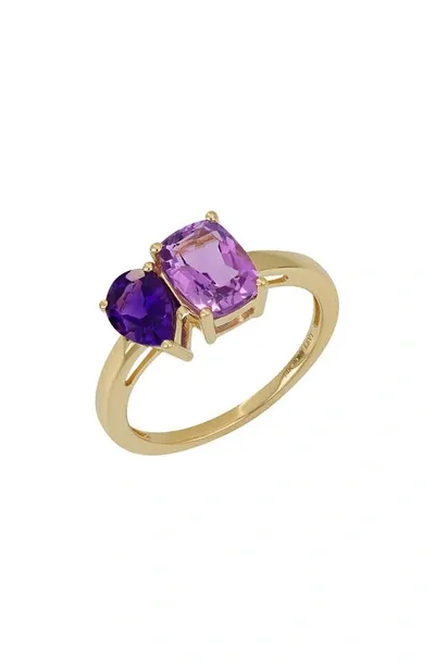 Bony Levy Blc 14k Gold Amethyst Statement Ring In 14k Yellow Gold