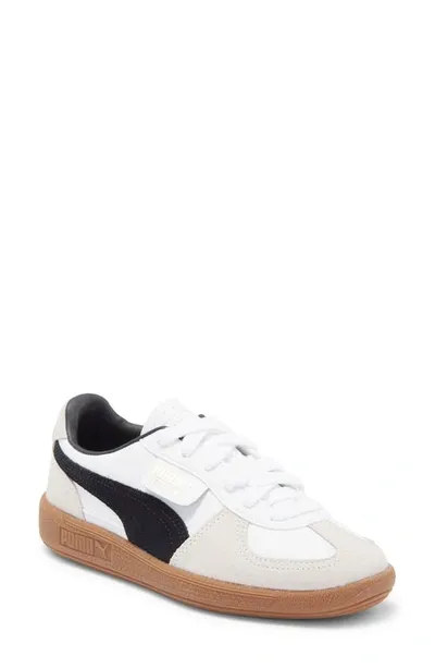 Puma Kids' Palermo Leather Sneakers In Black/white