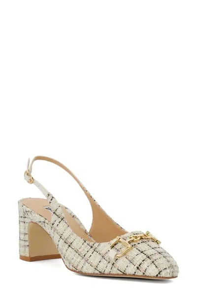 Dune London Choiced Slingback Pump In Cream