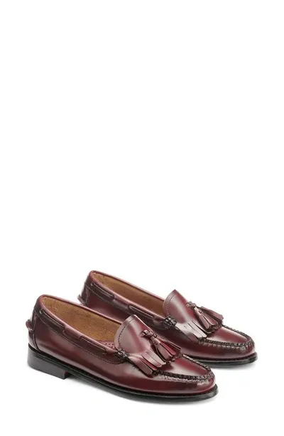 G.h.bass G. H.bass Women's Esther Bax Slip On Tassel Loafer Flats In Wine