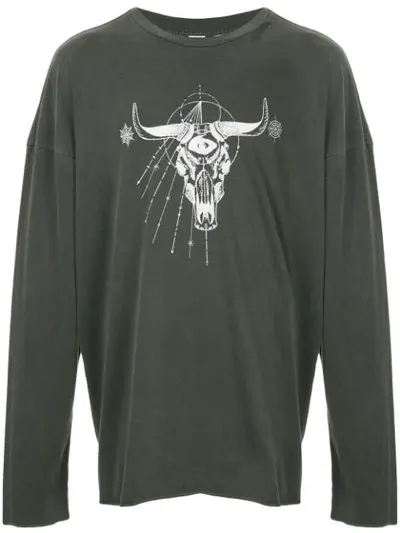 Alchemist Tombstone Long-sleeved Top In Grey