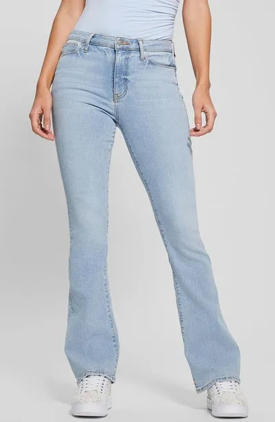 Guess Flare Leg Jeans In Blue