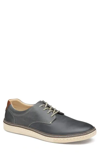 Johnston & Murphy 'mcguffey' Plain Toe Derby In Gray Oiled Full Grain