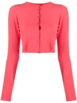 Roberto Collina Button-down Cardigan In Pink