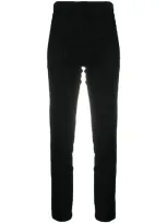 D-exterior Ribbed Skinny-fit Trousers In Black