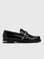 Toga Virilis Buckled Strap Loafers In Black