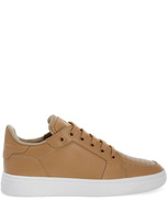 Giuseppe Zanotti Perforated Leather Sneakers In Neutrals