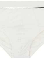 Zegna White Seacell Briefs In Bianco Naturale Uni