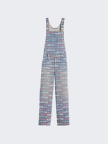 Lanvin X Future Loose Fit Printed Jumpsuit In Blue