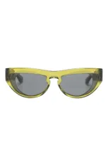 Burberry Eyewear Transparent Cat-eye Sunglasses In Green