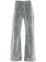 Casablanca Flocked Jeans In Grey