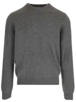 Comme Des Garçons Shirt Basic Wool Jumper In Top Grey