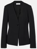 Fforme Toshi Cotton And Wool Jacket In Black