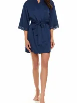 Flora Nikrooz Sabrina Travel Pajamas & Robe Set In Navy