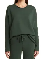 Frank & Eileen Anna Long Sleeve Capelet Sweatshirt In Green