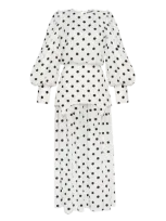 Guranda Polka Dot Dress Maxi In White