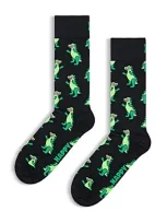 Happy Socks Men's Inflatable Dino Socks In Black