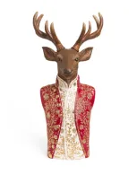 Harrods Deer Bust Ornament In Multi