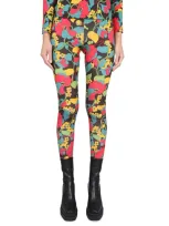 La Doublej Floral-print Stretch-jersey Leggings In Multicolour