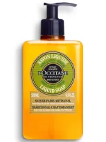 L'occitane Shea Verbena Liquid Soap 500ml In White