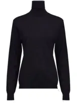 Maison Margiela Roll Neck Merino-wool Jumper In Black