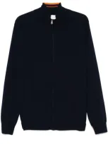 Paul Smith Black Cashmere Full-zip Cardigan