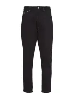 Prada Mid-rise Straight-leg Jeans In Schwarz