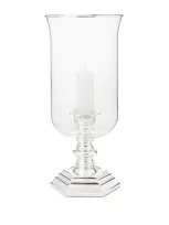 Ralph Lauren Small Classic Hurricane Candle Holder In Gray