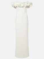 Rebecca Vallance Tessa Ruffled Gown In White