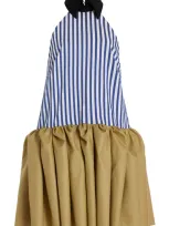 Rosie Assoulin Fifi Striped Mini Dress