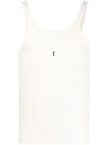 Saint Laurent Cassandre Cotton Tank Top