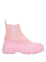 Diemme Panelled Ankle-length Boots In Pink